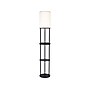 Adesso Charging Station 66.5" Black Floor Lamp with White Drum Shade (3116-01)~#|#~B2AFCD8F-5A00-4D12-A4FFBBFCA2A6F2B9_sc7
