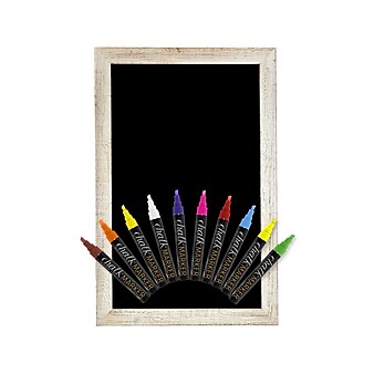 Excello Global Products Magnetic Wall Chalkboard, Rustic White, 30" x 20" (GPP-0011)