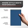 Staples Pro120 Elite™ Flexible Cover Steno Pad, 6" x 9", Gregg Ruled, Navy Blue, 50 Sheets/Pad, 6 Pads/Pack (ST63376)~#|#~B2B0DE31-10AA-43E8-B4FC0E79F871892B_sc7