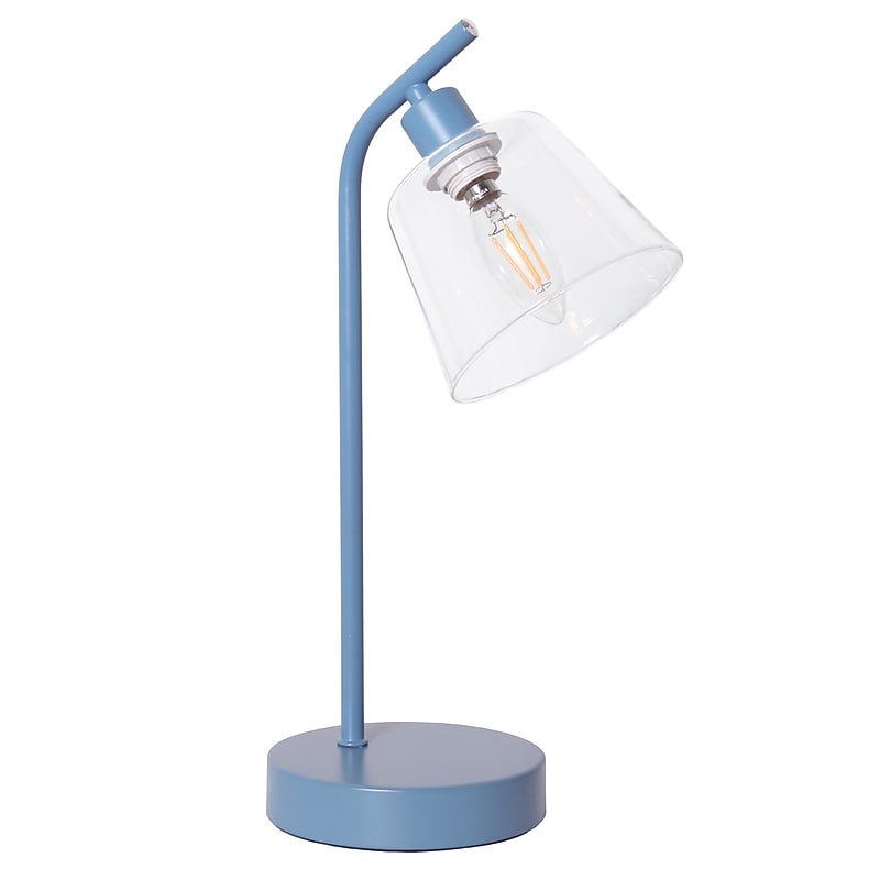 Simple Designs Sleek Essentials LED Desk Lamp, 15.75", Blue (LD1080-BLU) image 1