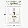 Avery Hemp Rectangle Laser/Inkjet Multipurpose Labels, 4" x 3", Off-White (32/Pack)~#|#~B2BF205F-0A4A-4FF8-A84B46FECFC06AFC_sc7