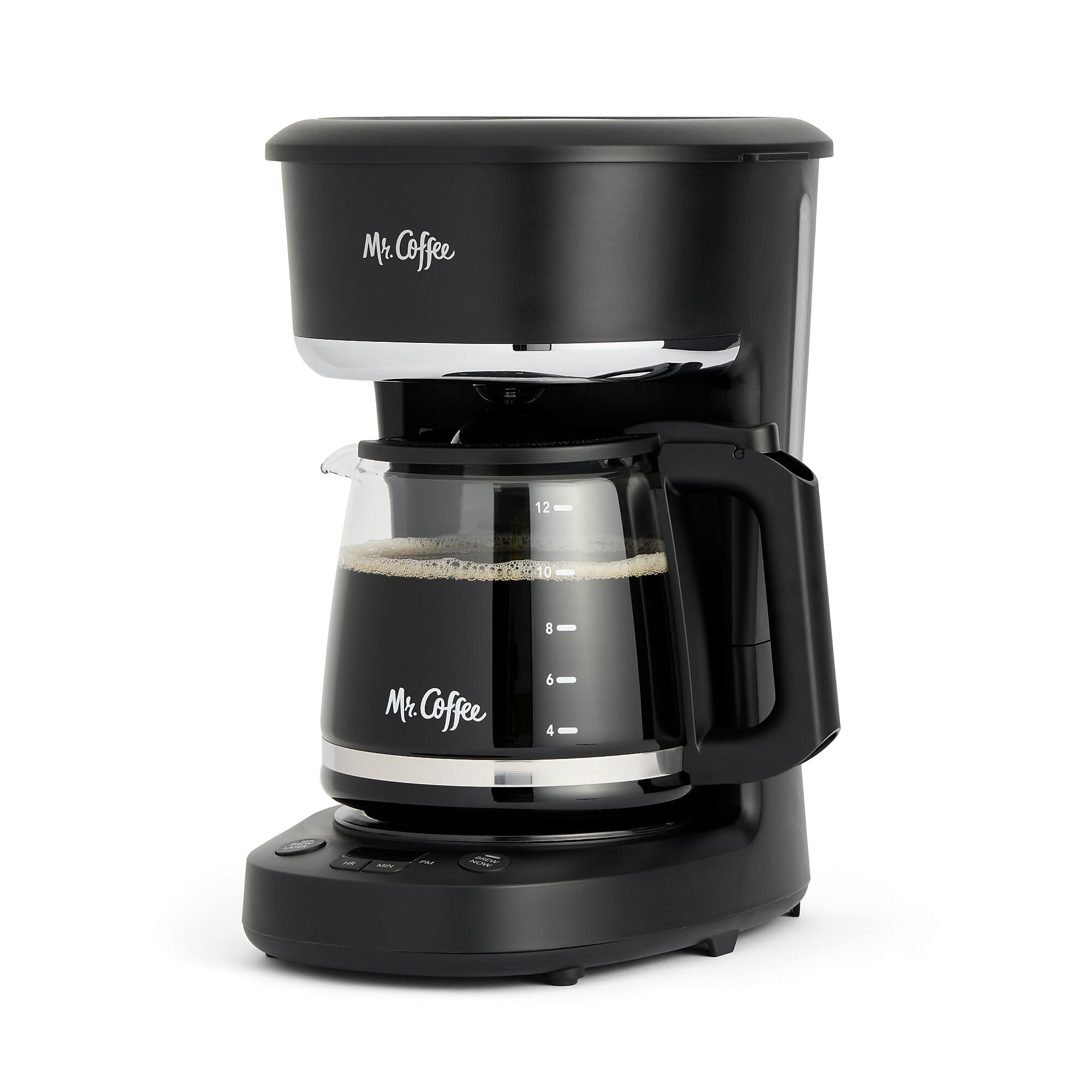 Mr. Coffee 12-Cups Automatic Drip Coffee Maker, Stainless Steel and Black (2176620) Simolary simolary.com