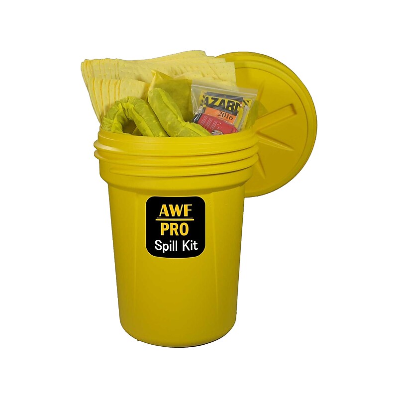 AWF Pro 30 Gal. Hazardous Spill Kit, 73 Pieces (KTSK 10307-RT) image 1