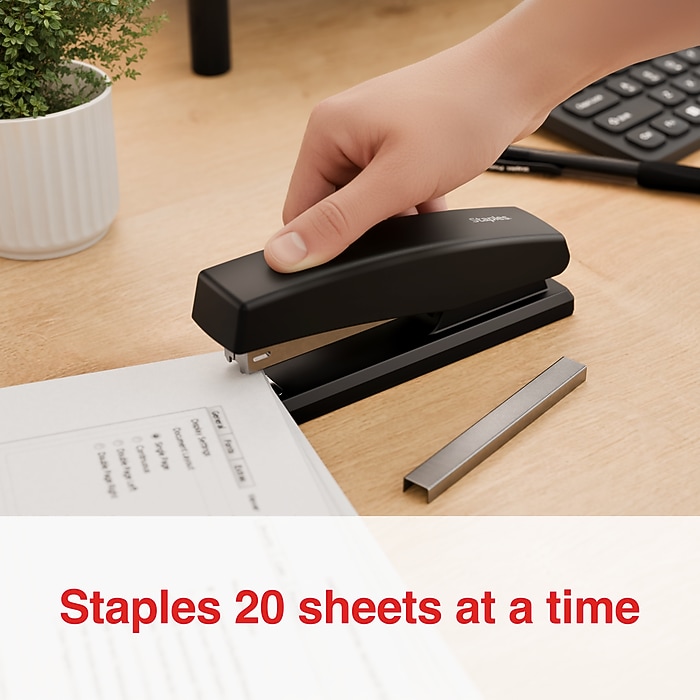 Staples Desktop Stapler with 100% Post Consumer Recycled Content