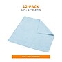 Coastwide Professional Microfiber Cloths, 16" x 16", Blue, 12/Pack~#|#~B2C3CC18-9B09-4CC4-958F279B3DFE48F3_sc7