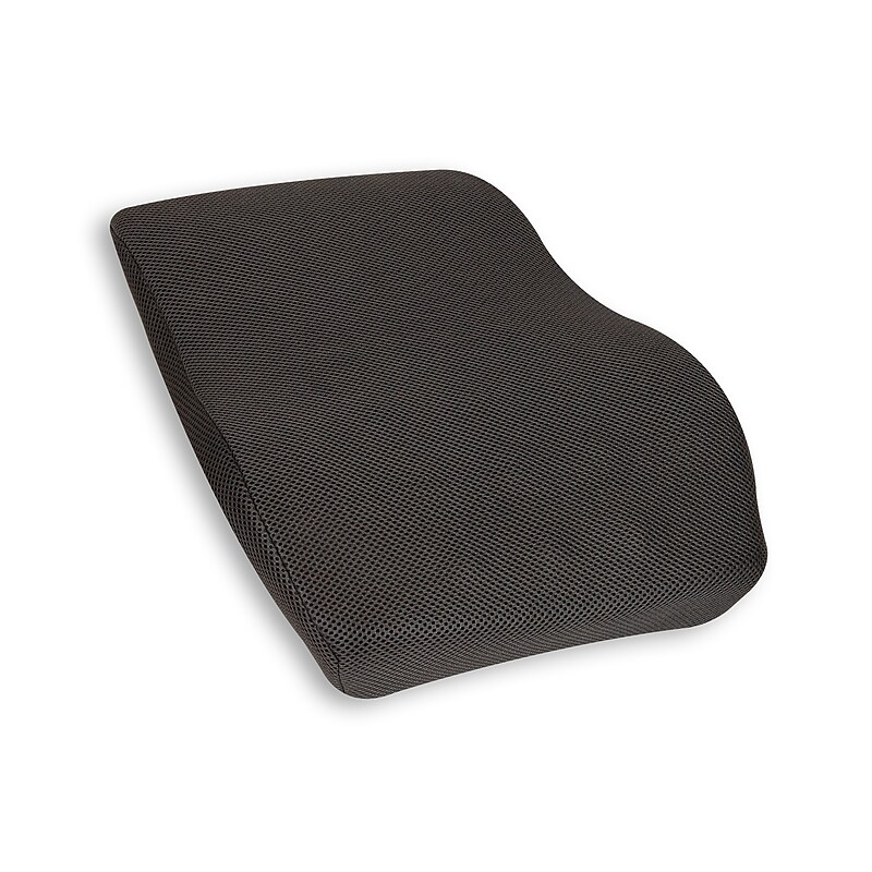 Mind Reader Memory Foam Ergonomic Lower Back Cushion Office Chair Support, Gray (VERTBACK-GRY) image 1
