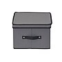 Household Essentials Large Stackable Folding Fabric Dinner Plate Storage Box, 8.5" x 12"x 12", 21.2 Qt., Gray (52536-1)~#|#~B2C627B3-8716-4E4F-A9D91BADD4A26FFB_sc7