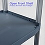 Luxor 3-Shelf Serving Cart, Gray/Aluminum (SC13-G)~#|#~B2C91C40-276B-4288-B1AF015049035D4C_sc7