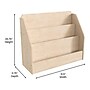 Flash Furniture Bright Beginnings 3-Section Book Display Unit, 25.75"H x 31.5"W x 11.75"D, Brown (MK-KE24299-GG)~#|#~B2CAFABC-0FEE-46E0-9A5ECFE72D5B05E3_sc7