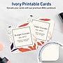 Avery Integrated Cards, 3" x 3", Matte Ivory, 60/Pack (95336)~#|#~B2CCACF7-6F27-43FD-B73C0BA48B08F16D_sc7