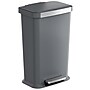 iTouchless SoftStep Plastic Step Trash Can, 13.2 Gallon, Gray (PL13GGP)~#|#~B2CD0A17-77CA-4A6D-94751E868EE82E11_sc7