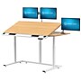 VersaDesk PowerLift Triad 48"W Electric Adjustable Drafting Table, Bamboo/White (TRDT-4830-WNB)~#|#~B2CEE2D6-7BD9-4E73-AB51CE994EEE7A18_sc7