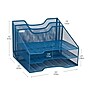 Mind Reader Metal Desktop Organizer Vertical File Holder Paper Letter Tray, Turquoise (MESHBOX5-TUR)~#|#~B2CF9AC5-F4BD-4967-AD216CD095D8C9FF_sc7