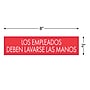 COSCO Los Empleados Sign, Red/White Engraved, 2" x 8" (098250)~#|#~B2D2AF06-2E7D-4B50-9D9992BFEFDDAFD8_sc7