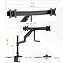 Mount-It! Dual Monitor Gas Spring Desk Mount with Pole and Crossbar For Screens Up to 32", 19.8 lbs Per Arm, Black (MI-12005)~#|#~B2D37F61-279C-41C8-89B11CA84D94F1FE_sc7