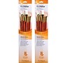 Princeton RealValue Long Handle Mixed Media Synthetic Taklon Variety Brush Set, 6/Set, 2 Sets/Bundle (PBXPR9156-2)~#|#~B2D4D650-269A-4B3B-9479D85F78908AA2_sc7
