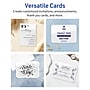 Avery Integrated Cards, 5" x 7", Glossy White, 50/Pack (95349)~#|#~B2D529BF-1B69-43CF-BE0E99F30F3DCCAE_sc7