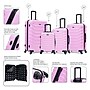 InUSA Endurance 4-Piece Hardside Spinner Luggage Set, TSA Checkpoint Friendly, Pink (IUENDSMLXL-PNK)~#|#~B2D79A5A-950F-4E94-AB6BB3EA36E93BE4_sc7