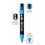 POSCA PC-5M Water Based Paint Marker, Reversible Medium Tip, Light Blue, 3/Pack (UBCPC5MLBLUE-3)~#|#~B2D84973-0FE1-4484-973417FC0957E196_sc7