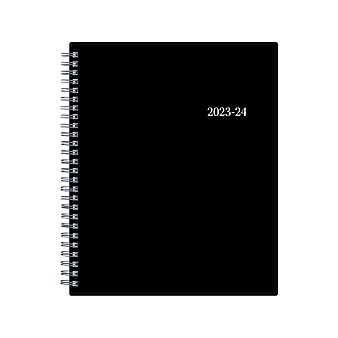 2023-2024 Blue Sky Enterprise 7" x 9" Academic Weekly & Monthly Planner, Black (131982-A24)