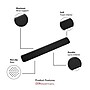 OTM Essentials Wrist Rest, Black (OB-A3A)~#|#~B2DA6BBE-360F-440B-8E7187C9179210BC_sc7