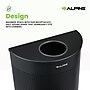 Alpine Industries Stainless Steel Trash Can, 12 Gallon, Black (ALP438-12HR-BLK)~#|#~B2DAA6BC-0B4C-4197-A53847B16BE1D716_sc7