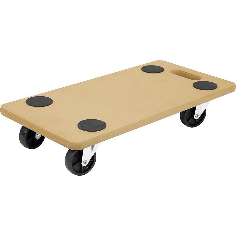 Mount-It! Small Platform Mover Dolly, 220 lb. Capacity, Light Brown (MI-925) image 1