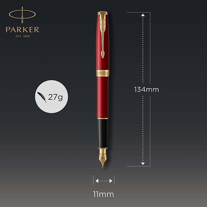 Parker Sonnet Fountain Pen, Red Ink (1931474) | Staples
