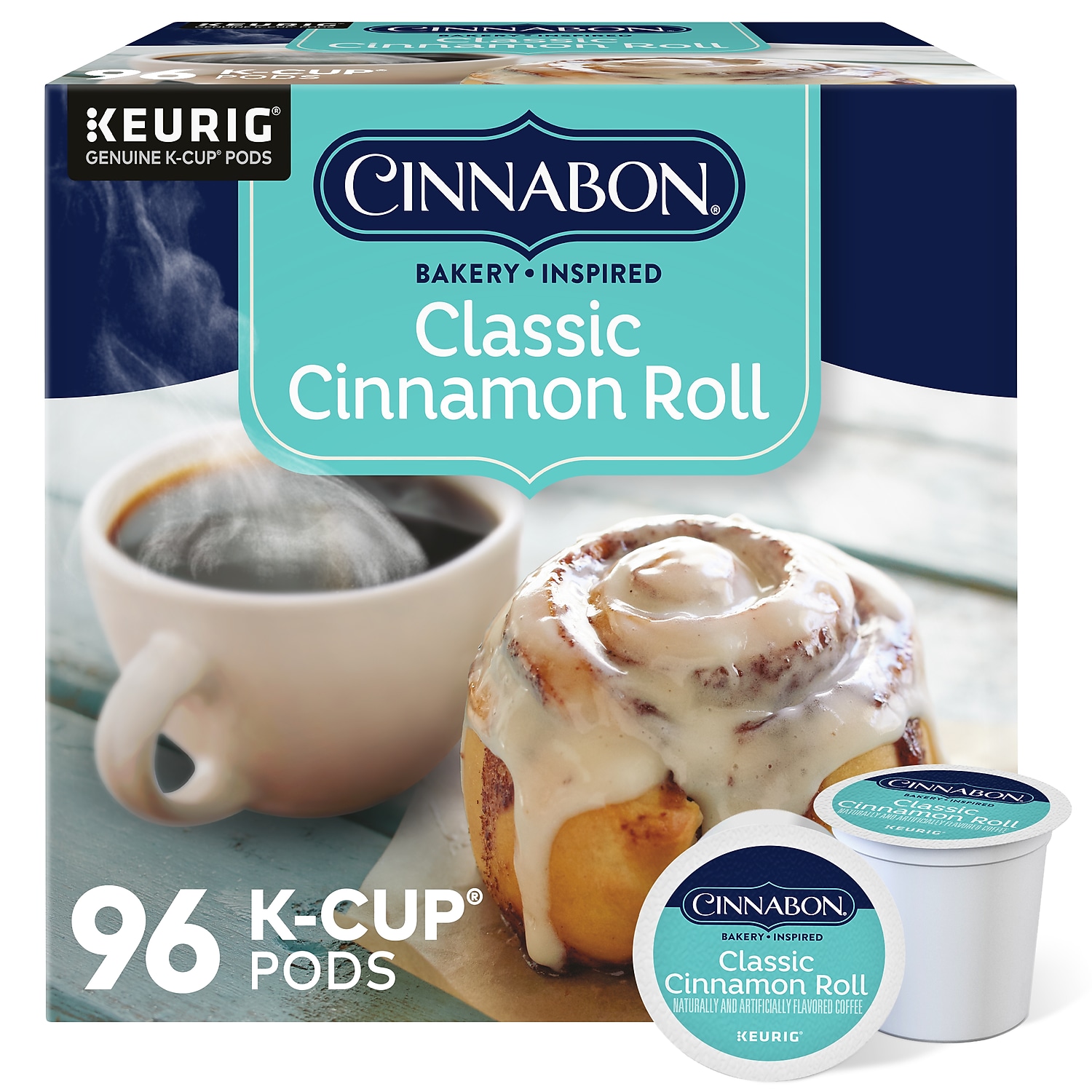 Cinnabon Cinnamon Coffee K-Cup Pods Light Roast 24411270 - Bild 1 von 5