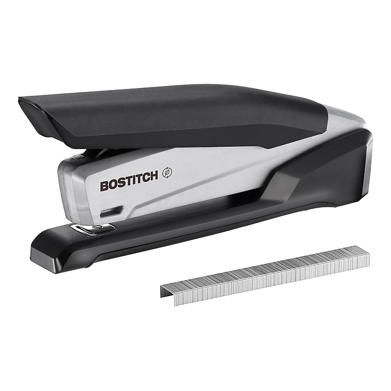 Bostitch InPOWER 25 Reduced-Effort Desktop Stapler, 25-Sheet Capacity, Staples Included, Black/Gray (1100) image 1