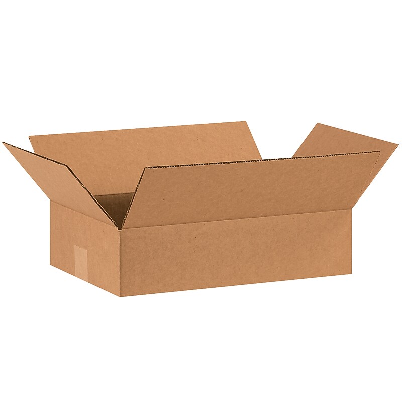 15" x 10" x 4" Shipping Boxes, 32 ECT, Brown, 25/Bundle (15104) image 1