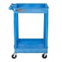 Luxor ENDURA 2-Shelf Utility Cart, Blue (BUSTC11BU)~#|#~B2E5AC69-E442-42CF-8DDC166F96199505_sc7