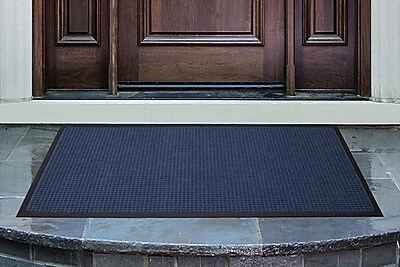 M + A Matting WaterHog Squares Classic Commercial Wiper/Scraper Entrance Floor Mat, 4′ x 6′, Navy (2006146170) Sansujyuku sansujyuku.com