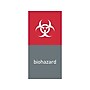 simplehuman Biohazard Magnetic Sorting Label, 8" x 4", Red/Gray, 2/Pack (KT1177)~#|#~B2E675CC-CA23-4D32-842CD3F2B9F44420_sc7