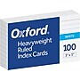 Oxford Heavyweight Lined Index Cards, 3" x 5", White, 100 Cards/Pack (OFX63500)~#|#~B2E7E27E-14EF-4699-911B984AEC4E66A4_sc7
