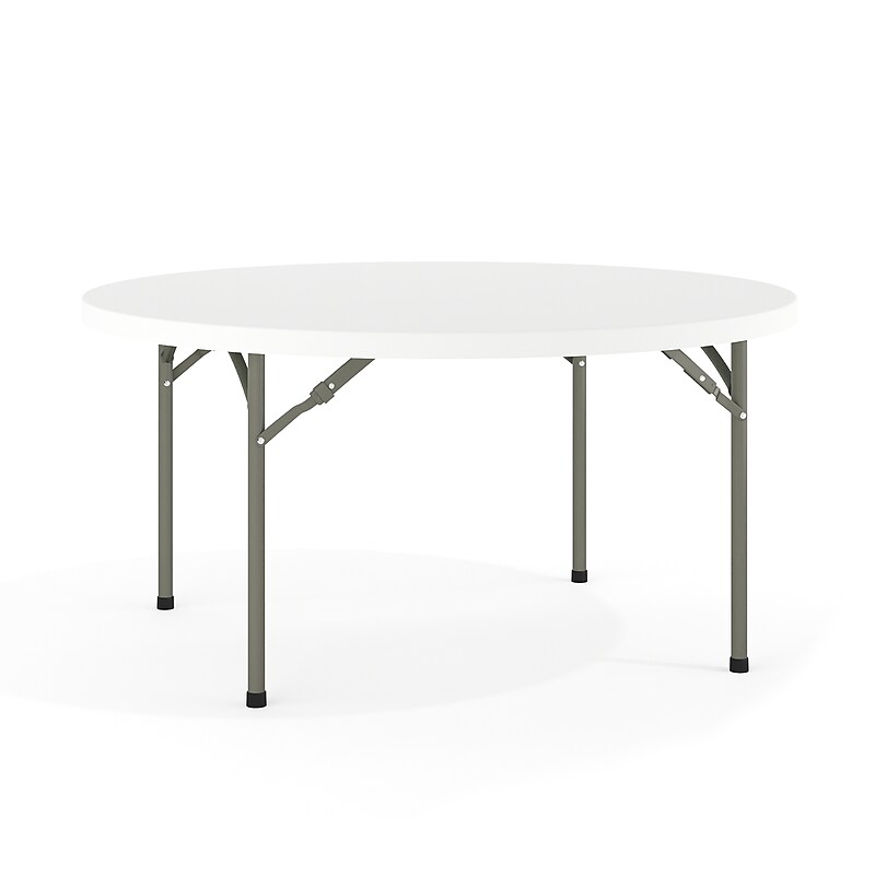Flash Furniture Elon Folding Table, 59.75" x 59.75", Granite White (DADYCZ152RGW) image 1