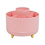 Mind Reader 5-Compartment Rotating Plastic Pen Holder, Pink (SPINPEN-PNK)~#|#~B2E9BA6B-2B11-4A67-BD9ED5E45DB9D06A_sc7