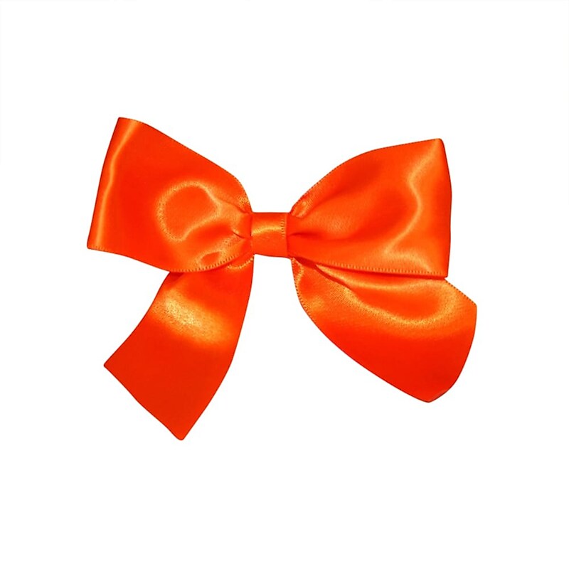 JAM Paper Satin Bows, Orange, 50/Pack (52640349227) image 1