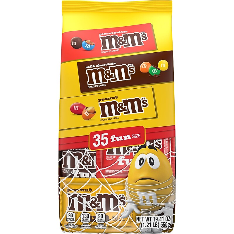 M&M's Halloween Milk Chocolate Candy Variety Pack, 19.41 oz., 35 Packs/Bag (MMM60025) image 1