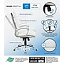 Boss Office Products Ergonomic CaressoftPlus Vinyl Swivel Executive Chair, White (B9471-WT)~#|#~B2F53CDA-D5C2-460E-88CFF25C68E59655_sc7