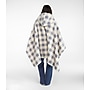 Cozy Sherpa Wearable Throw Plaid, Cream/Indigo Gray (1000199220)~#|#~B2F72798-450A-4F46-A230B3BDD8678AAD_sc7