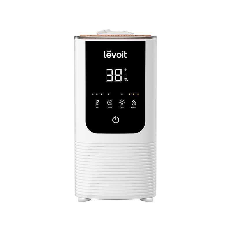 Levoit OasisMist 450S Ultrasonic Cool & Warm Mist Tabletop Humidifier, 1.19-Gallon, 430 sq. ft., White/Brown image 1