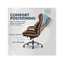 La-Z-Boy Nova Ergonomic Polyurethane Swivel Executive Chair, Cognac (52372-CBRN)~#|#~B2FB9AEF-F446-4473-8C381E2EB7BBD4A6_sc7