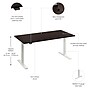 Bush Business Furniture Move 60 Series 60"W Electric Adjustable Standing Desk, Black Walnut (M6S6030BWWK)~#|#~B2FD7135-8818-4514-AFAB3790CCF00B57_sc7