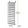 Whitmor 36-Pair Over-the-Door Shoe Rack, Gunmetal (6037-7037-GM-SIOC)~#|#~B2FEA4B6-DB6C-434C-BA8C9CD9CFE2D9FE_sc7