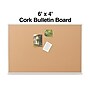 Staples Cork Bulletin Board, Aluminum Frame, 6'W x 4'H (28317-CC)~#|#~B2FF38FE-679C-4491-8BD45DF657EF88CD_sc7