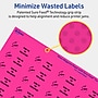 Avery Rectangle Laser/Inkjet Multipurpose Labels, 2/3" x 1-3/4", Neon Magenta (440/Pack)~#|#~B3027389-B2C4-4D31-8ED6916139C69A9C_sc7