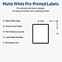 Avery Laser/Inkjet Rectangle Multipurpose Labels, 4" x 3-1/3", White, 40/Pack (S00DM0)~#|#~B3044610-5B7D-4531-90EFA8C1097880EA_sc7