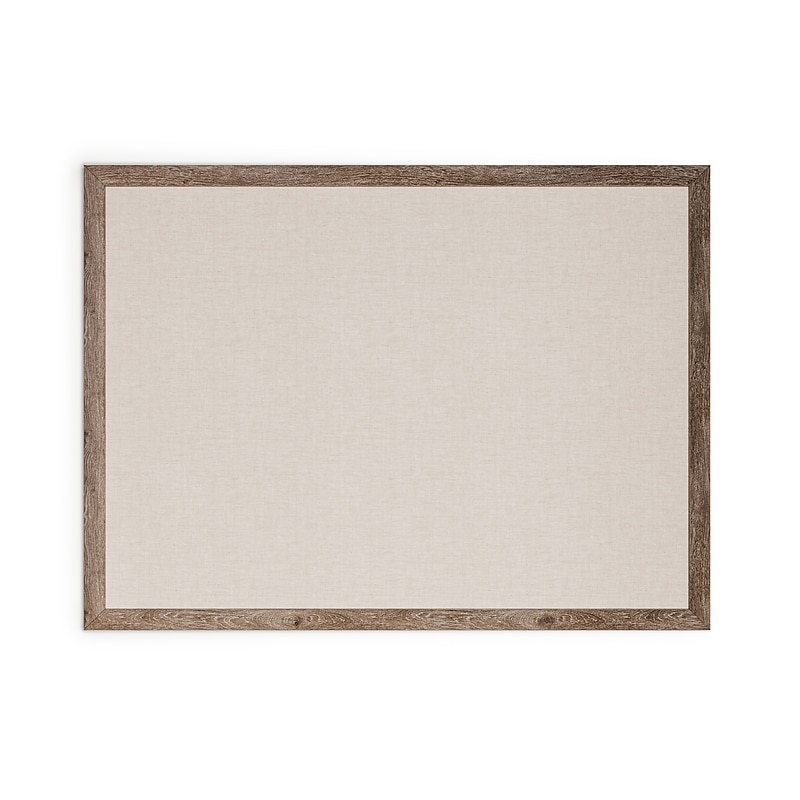 U Brands Linen Bulletin Board, Wood Frame, 4' x 3' (4894U00-01) image 1