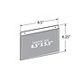 Azar Displays Wall Hanging Sign Holder, 8.5" x 5.5", Horizontal, Wall Mounted, Clear, Acrylic, 10/Pack (162727)~#|#~B30759E5-7B0B-45EA-9C44A41B0A2BB608_sc7